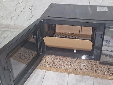kantak kom: Mikrodalğalı soba Toshiba, Ayrıca dayanan, Qril ilə, rəng - Qara — 4
