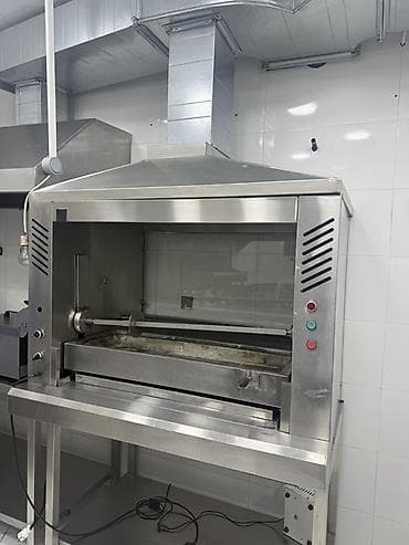 Restoran, kafe avadanlığı: Arxa hissəsində paslanmaz polad iş masası, üstündə isə havalandırma — 1
