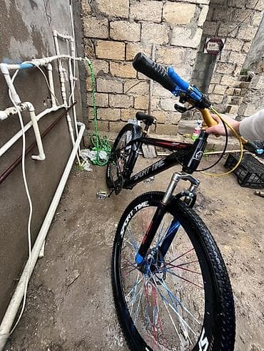 elektrikli velosipedler: “SPORT TIME” dağ velosipedi - Çərçivə: yüngül alaşımlı, qara rəng — 3