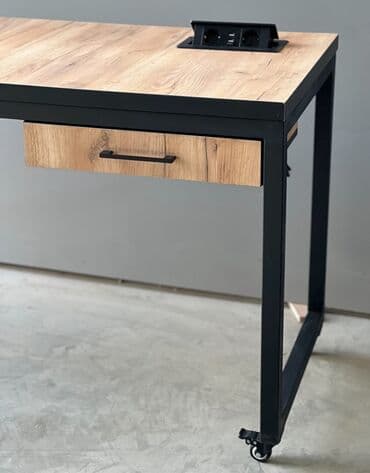 komputer stolu satisi: Kompüter masası, Yeni, Açılmayan, Metal, Dördbucaq masa — 2