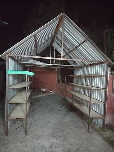 Mağaza avadanlığı: Metalkarkaslı anbar/pavilyon konstruksiyası və rəflər - Material — 1