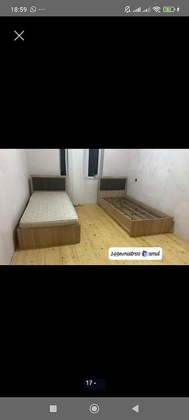 intex matras: Tək nəfərlik çarpayı dəsti - Material: ağac teksturalı korpus, möhkəm — 1