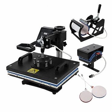 heat press: Sublimasiya və isti pres üçün çoxfunksiyalı 5‑i‑1 pres maşını - Geniş — 1