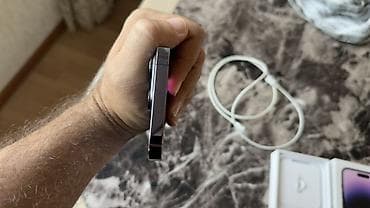 iphone 14 plata: IPhone 14 Pro, 128 GB, Deep Purple, Simsiz şarj — 7