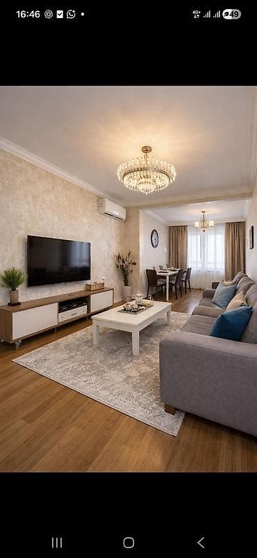 bakı istanbul azal: 95 kv. m, 2 otaqlı, Kombi, Qaz, İşıq — 2