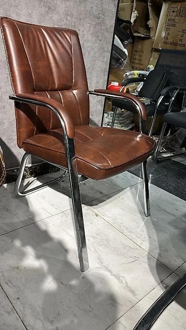 qedimi kreslo: Yeni, Təkərli, Qolları tənzimlənir, Dəri — 6