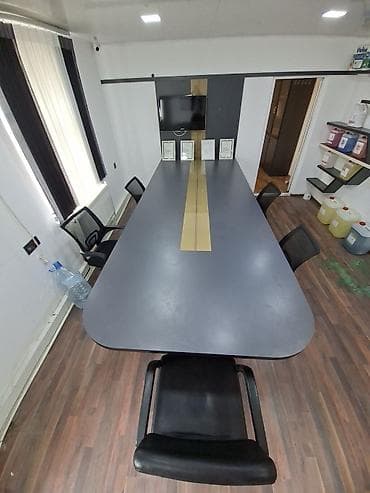 ofis ucun stullar: Açılmayan, Dördbucaq masa, 6 stul — 1