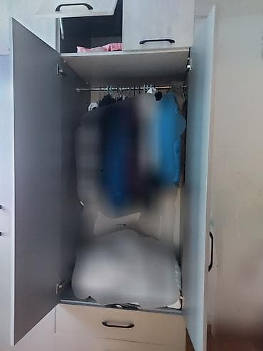 4 qapılı, Siyirməli, Boz, Digər material, Açılan, Düz dolab — 4