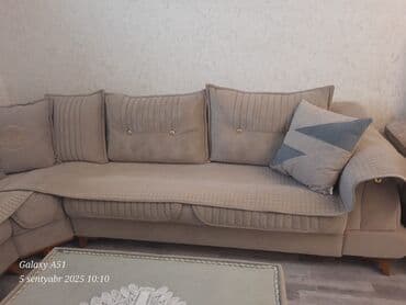 спальная мебель в баку цены: Угловой диван, Б/у, Раскладной, С подъемным механизмом, Ткань, Нет доставки — 2