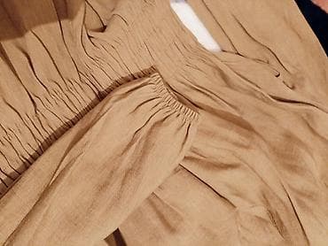 Quzu Collection qadın bluzası - Rəng: açıq qəhvəyi/boz-khaki ton - — 5