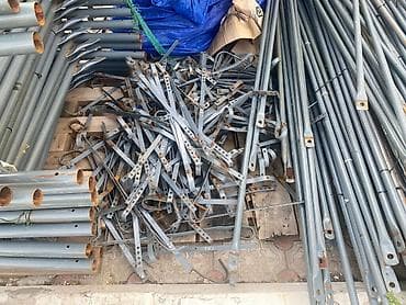 dəmir lesa: Fasad üçün metal skafold (lesa) komplekti - Modul tipli metal — 4