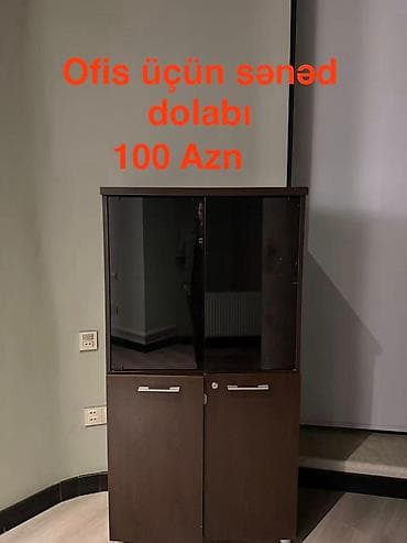 ofis dolabı ikinci el: Qiymet qeyd olunub uzerinde ünvan genclik sekine — 1