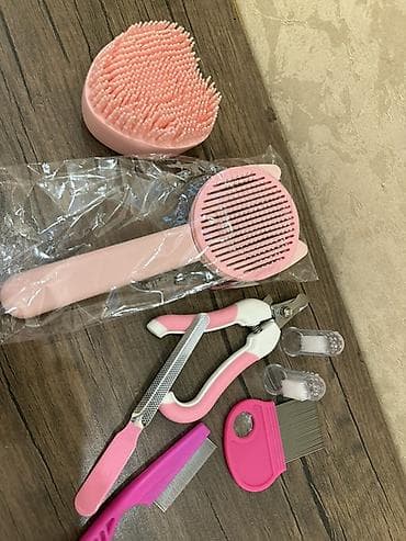 Yemlər: Ev heyvanları üçün baxım dəsti – 8 parça, çəhrayı rəng Dəst tərkibi — 3