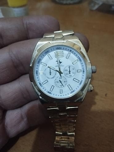 polo saat: Qol saatı, rəng - Qızılı — 2