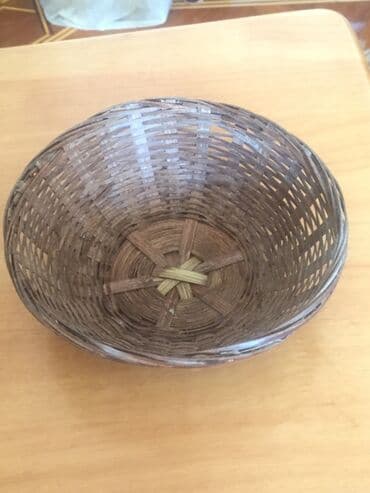 novruz bayrami xoncasi: Təbii materiallardan hazırlanmış toxunma sənətkar səbətlər — 6