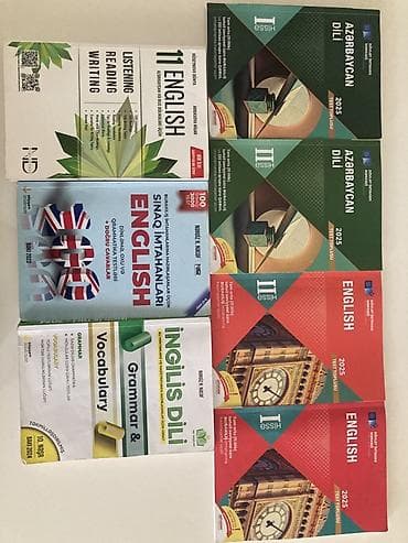 Məktəb və abituriyentlər üçün ingilis və Azərbaycan dili üzrə hazır