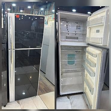 İşlənmiş 2 qapılı Toshiba Soyuducu Satılır, rəng - Qara