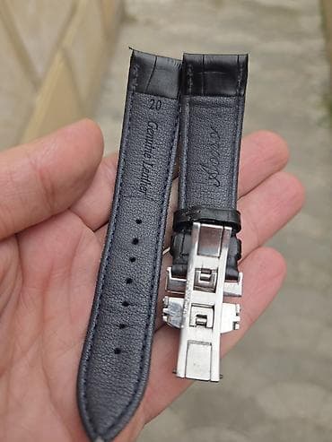 dəri saat kəmərləri: Məhsul: Saat üçün dəri kayış + qatlanan klips - Material: Genuıne — 2