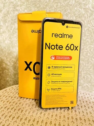 Apple iPhone: Realme Narzo 60x, 128 GB, rəng - Qara, Barmaq izi, İki sim kartlı, Face ID — 2