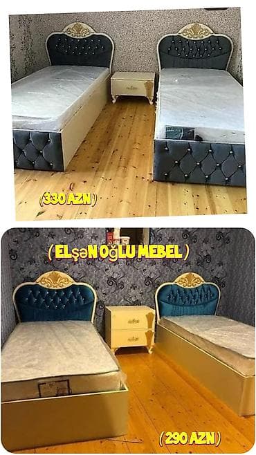Oğlan və qız üçün, Yeni, Çarpayı, Bazalı, Matras ilə, Siyirməsiz