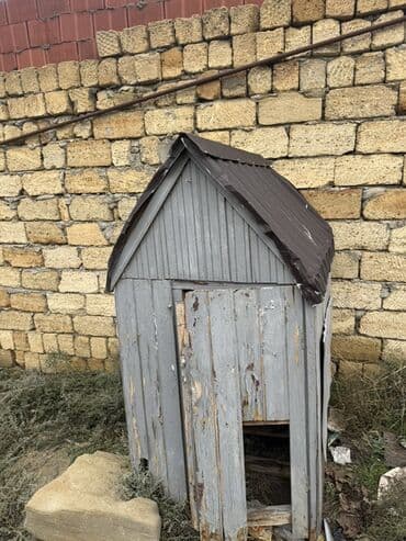 pitbull itlər: Taxta it evi / quşxana üçün kiçik tövlə - Material: taxta karkas — 2