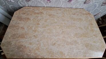 столы в стиле прованс: Классический стол, Мрамор, Прямоугольный стол — 2