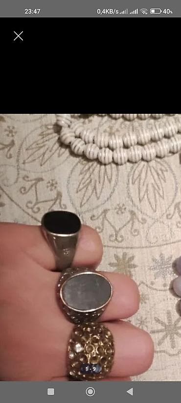 klac cantalar: Diqqət . üzüklərbpyük barmaqlar ücündür, 2iyarətdən gəlib.qiymət 4,5 — 9