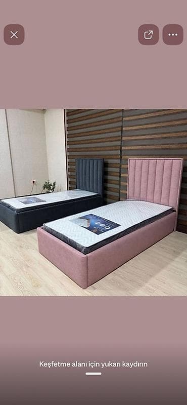 krafatlar: Yeni, Təknəfərlik çarpayı, Bazalı, Matras ilə, Siyirməsiz, Azərbaycan — 3