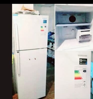 Soyuducular: İşlənmiş 2 qapılı Samsung Soyuducu Satılır, rəng - Ağ, Təkərli