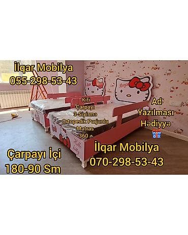 ucuz kravat: Oğlan və qız üçün, Yeni, Çarpayı, Bazasız, Matrassız, Siyirməsiz — 4