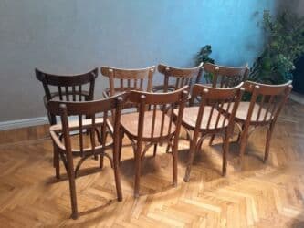 köhnə qədim gədim sovet davet stol stul mebel: Mətbəx üçün, İşlənmiş, Qatlanmayan, Stul — 12