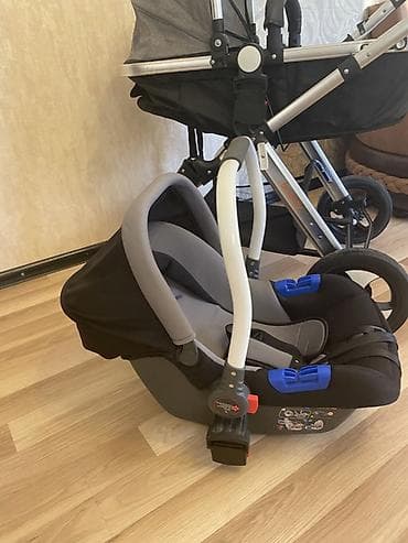 Modullu arabalar: Besrey 2-in-1 uşaq arabası + avtomobil beşiyi (travel system) - — 7