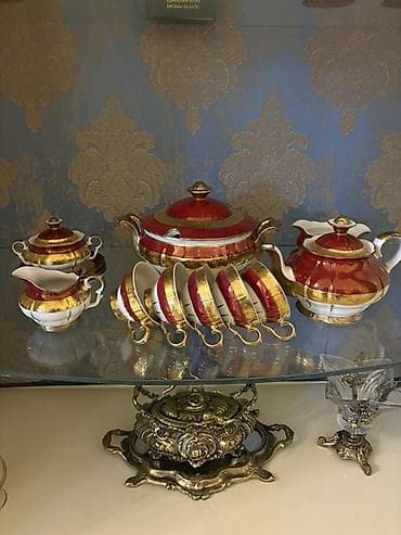 Çay dəsti, rəng - Qırmızı, Farfor, 6 nəfərlik lalafo.az -da Çay dəsti, rəng - Qırmızı, Farfor, 6 nəfərlik