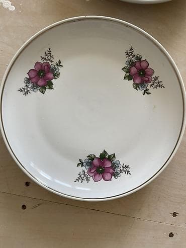 emsan qab qacaq: Boşqablar, 2 ədədli dəst, rəng - Ağ, Keramika — 2