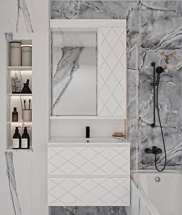 ağ mebel: Vanna otağınızda dəyişiklik vaxtıdır! 🚿 Keyfiyyətli materiallar və — 4