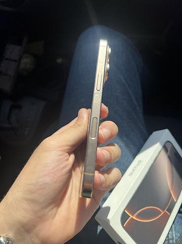 IPhone 16 Pro, 128 GB, Desert Titanium, Zəmanət, Simsiz şarj, Face ID — 3