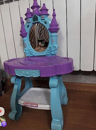 Uşaq üçün “Dressing Table” temalı oyuncağ vitrini və güzgü dəsti - — 1