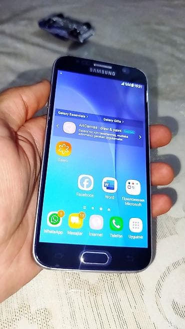 Samsung Galaxy S6, 32 GB, rəng - Gümüşü, Sensor — 6