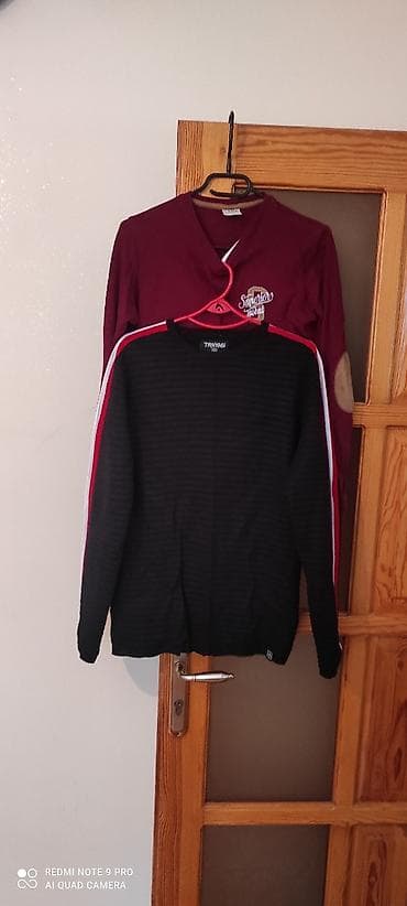 2 ədəd yeniyetmə köynəyi/sviter dəsti.15 man - Qara trikotaj sviter