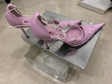 женские толстовки на молниями: Туфли, Размер: 38, цвет - Розовый, Б/у — 1