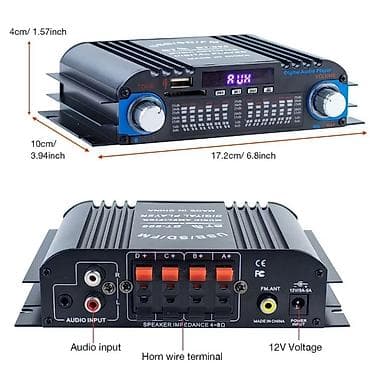 jbl charge 6: 1600W Rəqəmsal Səs Gücləndirici – 4 kanallı, 12V, BT/FM/USB/SD — 1