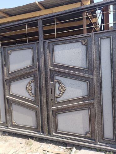 Darvazalar və aksesuarlar: Dəmir Həyət darvazası, Yana açılan, Mexaniki, rəng - Mavi — 20