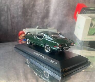 metbex tavan modelleri: Коллекционная модель Ford Mustang GT Bullit darkgreen 1968 Steve — 20