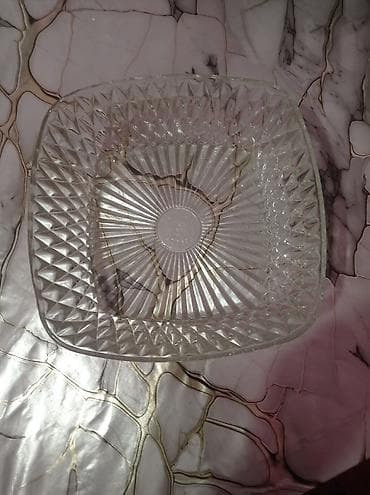 mürebbe: Şüşə qablar dəsti - Material: qalın, şəffaf şüşə - 2 ədəd: 1) — 1