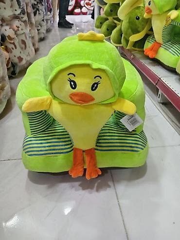 детское кресло: Uşaq oturacağı – ördəcik fiqurlu, plyuş materialdan - Naxış: ön — 2