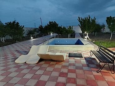 kiraye bag evleri ayliq: Hovuzlu bağ evi – geniş həyət və istirahət zonası. QALA - İki — 3
