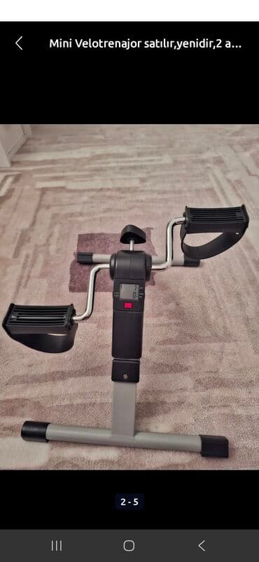 ayaq ustu saat: Portativ mini velotrenajor evdə və ya ofisdə məşq etmək üçün ideal — 2