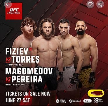 бутсы баку: Ufc fight night Baku biletler.Ufc bilet.Butun tribunalara var — 1