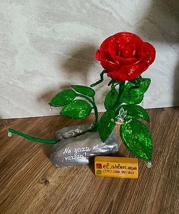 8 mart gullar: GÜLLƏR Muncuqdan el ishi/sifarishle hazirlanir/daimi solmayan özel — 3