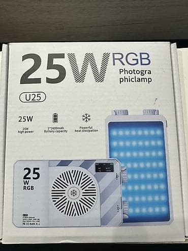 RGB foto/video işıq paneli – U25 model - Güc: 25W, yüksək işıqlanma -